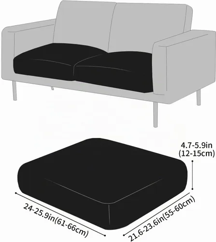 Vista 3 de Funda de cojín de cuero sintético para sofá Fuloon, fundas elásticas impermeables para sofá, funda para asiento de silla de caravana, reemplazo