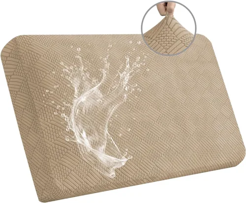 Vista 24 de Easy-Going - Fundas impermeables para cojines de sofá y sofás, funda de asiento de sofá de jacquard elástico de repuesto para perros, mascotas