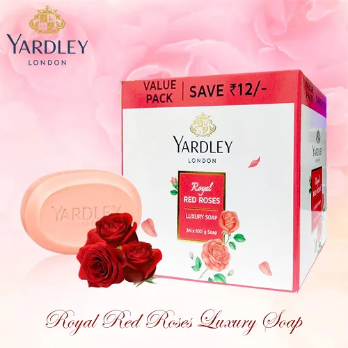 Vista 3 de Jabón Yardley, rosas rojas, 3.53 oz (paquete de 3)