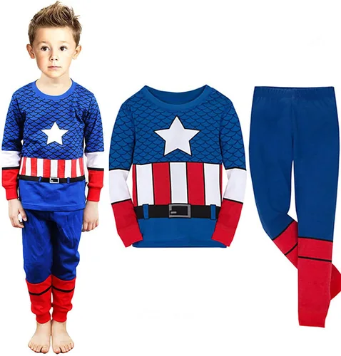 Vista 2 de N‘aix Little Boys Pajama Sets Cotton Sleepwear 2-7T