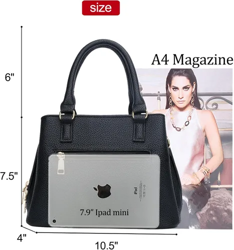 Vista 5 de KKXIU Monederos y bolsos de mano para mujer con asa superior bolso cruzado para mujer