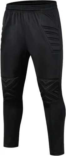 Vista 5 de Fldy Conjunto de camiseta y pantalones de portero acolchados para hombre para adultos y niños, camiseta de portero de fútbol de manga larga, kit