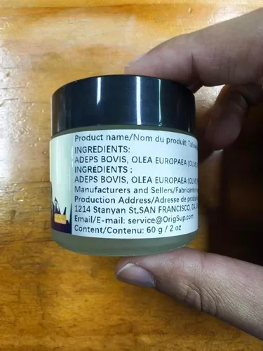 Vista 14 de Bálsamo de sebo de res para el cuidado de la piel - Aceite corporal hidratante completamente natural con miel y cera de abejas - Sebo de vacas