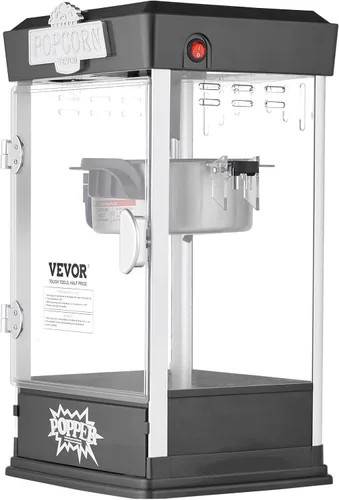 Vista 12 de VEVOR Máquina para hacer palomitas de maíz, máquina procesadora de palomitas de 480 W, hervidor de 4 onzas que hace 1.5 galones por lote, máquina