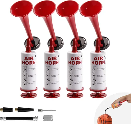 Vista 15 de Bocina de aire portátil, BANHAO Bocina de aire de aluminio de ruido fuerte para seguridad de botes, coches, eventos deportivos, bocina de aire