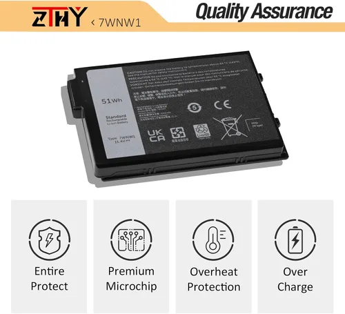 Vista 5 de 7WNW1 Reemplazo de batería para Dell Latitude 5424 Rugged Extreme, Latitude 5420 Rugged Extreme, Latitude 7424 Rugged Extreme P85G P85G001 P86G