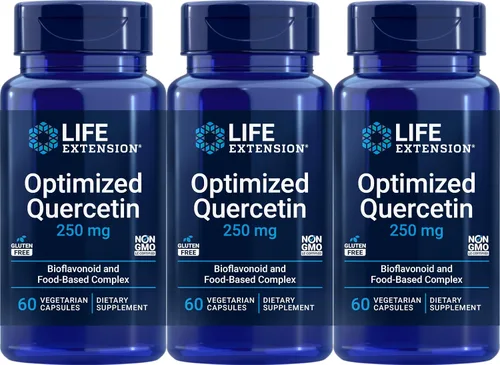Vista 3 de Life Extension Quercetina optimizada, 60 cápsulas vegetarianas (paquete de 2)