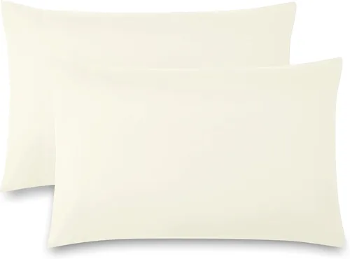 Vista 35 de Southshore Fine Linens® - Vilano® Springs - Par de fundas de almohada plisadas, color negro, estándar (Queen)