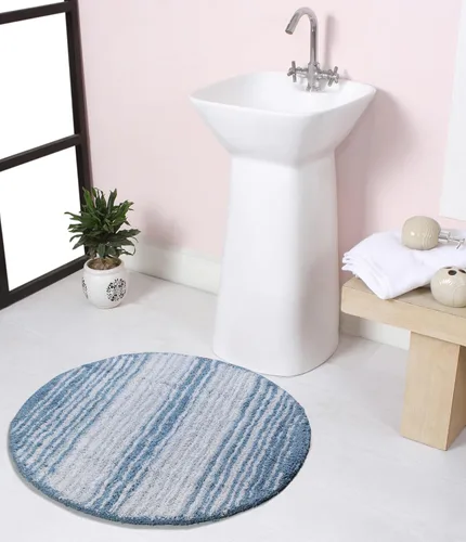 Vista 14 de Home Weavers Gradation Collection - Alfombra de baño 100% algodón, suave y absorbente, antideslizante, lavable a máquina, rectangular, 17 x 24 Beige