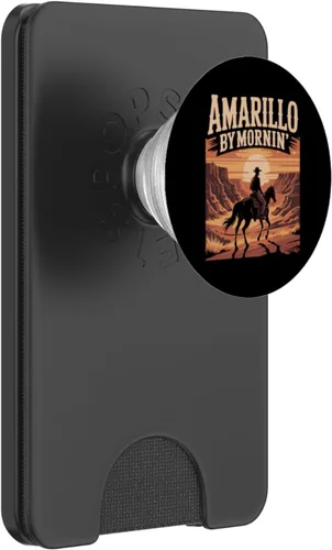 Vista 8 de Amarillo by Mornin Folk Style Western Country Music PopSockets Adhesive PopGrip