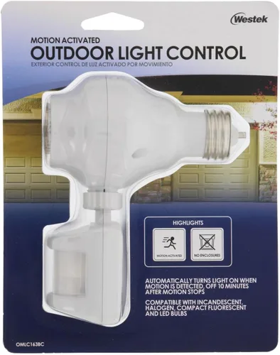 Vista 8 de Westek OMLC3BC-4 OMLC163BC Control de luz con detección de movimiento, blanco