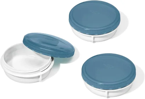 Vista 19 de OXO Good Grips Prep and Go - Recipiente dividido para 2 tazas, color azul océano