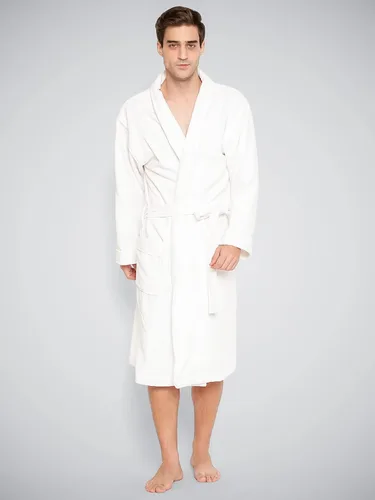 Vista 2 de CRAFTBERRY Luxury Bathrobe-100% Turkish Cotton Plush Shawl Collar Robe-Thick, Long, Warm, Soft-Winter, Spa-Unisex, Men, Women