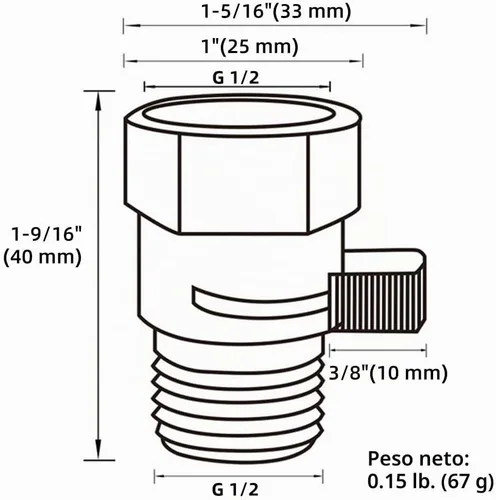 Vista 9 de Aomasi Restrictor de flujo de cabezal de ducha para baño doméstico, níquel Níquel cepillado