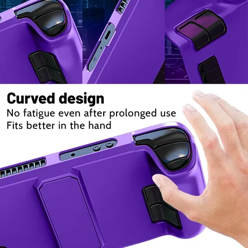 Vista 5 de Funda protectora para cubierta de vapor con soporte, carcasa protectora antideslizante para cubierta de vapor hecha de material de PC, accesorios