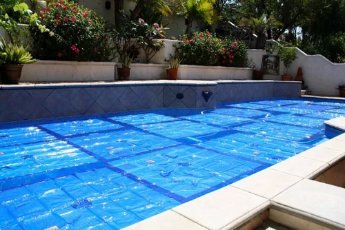 Vista 3 de Cubiertas calefactoras Splash-A-Round para piscinas S-1254 NoAir Heat Squares