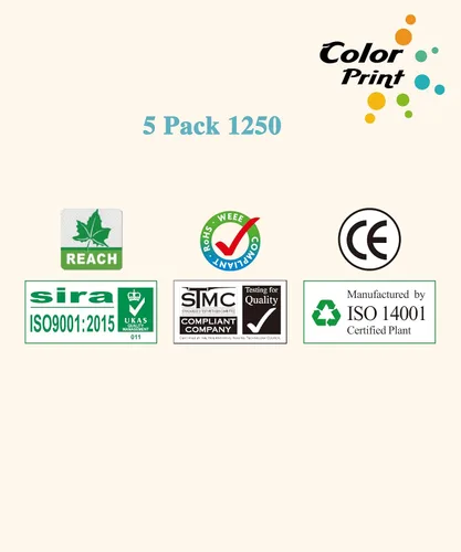 Vista 6 de Cartucho de tóner de repuesto compatible para impresora láser Dell C1760NW 1250C 1350CNW 1355CN 1355CNW C1765NF 810WH C5GC3 XMX5D WM2JC 1250