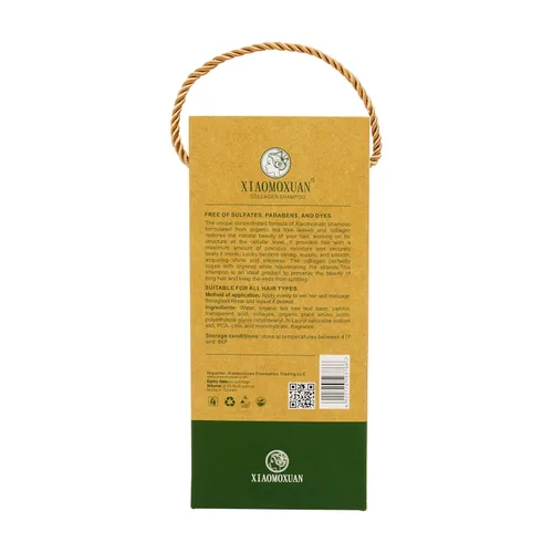 Vista 9 de Xiaomoxuan Champú orgánico de aceite de árbol de té - Hidratante para cabello seco, tratamiento del cuero cabelludo, sin sulfatos - enlace