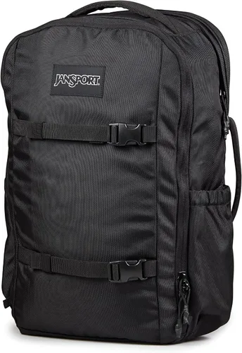 Vista 2 de JanSport Venture Pack - Paquete de viaje con compartimento principal grande con correas de compresión, bolsillos dobles para botella de agua