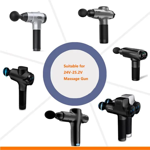Vista 3 de Adaptador de corriente para pistola de masaje de 25.2 V-1 A, cable de carga de suministro de CA/CC compatible con FITPULSE, Chirogun, DARKIRON