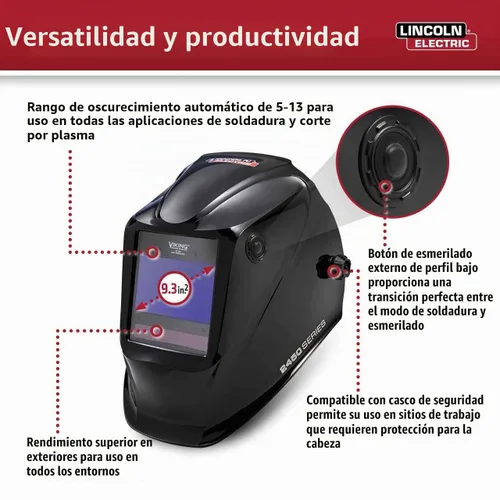 Vista 4 de Casco de soldadura VIKING 3350 All American de Lincoln Electric
