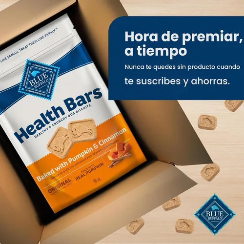 Vista 10 de Blue Buffalo Health Bars Galletas de calabaza y canela para perros