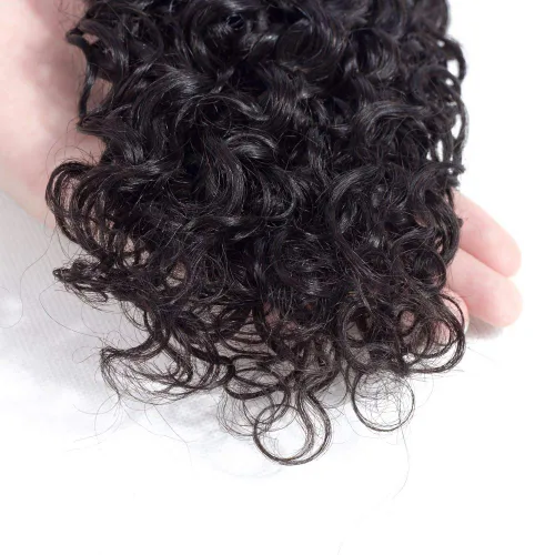 Vista 6 de Amella Hair, 100% cabello virgen rizado brasileño sin procesar, 1 paquete de 10 pulgadas (paquete de 1) extensiones de cabello virgen brasileño