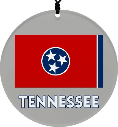 Vista 35 de Missouri Christmas Ornament - Festive Design Featuring State Flag - 2026 Hanging Acrylic Disc Decoration for Tree - Unique and Home Decor