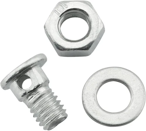 Vista 4 de ZRM&E Regulador de cable de freno, abrazadera de bloqueo de tornillo, tornillo de bloqueo con tuercas y arandelas para bicicleta eléctrica bicicleta