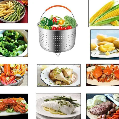 Vista 8 de 304 Stainless Steel Vegetable Steamer Insert