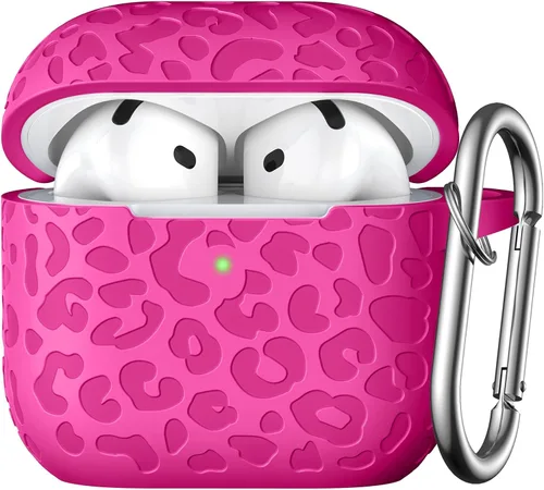 Vista 9 de Funda para Airpod Case y 2ª Generación con Diseño Leropard Grabado Compatible con Apple AirPods 2ª/1ª Generación de Carga, Bonita Protección