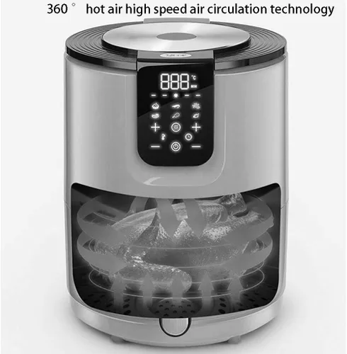 Vista 3 de Freidora de aire eléctrica Emeril, freidora de aire inteligente para el hogar, freidora eléctrica multifuncional de gran capacidad de 3.5 L, máquina