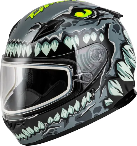 Vista 7 de GMAX Youth GM-49Y Drax - Casco de cara completa para clima frío, aprobado por FMVSS 218