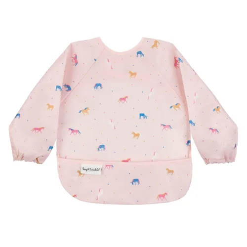 Vista 12 de Tiny Twinkle - Babero a prueba de suciedad para bebés y niños pequeños, bonito, de manga larga, impermeable, lavable a máquina, cierre a prueba