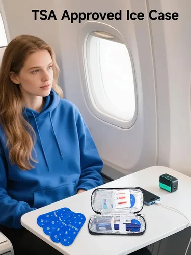 Vista 8 de YOUSHARES Paquetes de Hielo para Diabetes para Estuche de Viaje Enfriador de Insulina - Mini Paquetes de Hielo Adecuados para la Mayoría de Bolsas