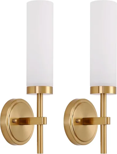 Vista 11 de Juego de 2 apliques de pared de níquel cepillado que funcionan con pilas, iluminación de pared inalámbrica recargable con control remoto, luces