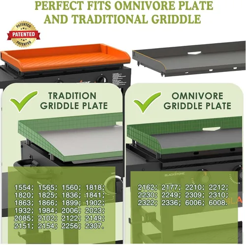 Vista 2 de Funda de silicona para plancha Blackstone de 36 pulgadas, cubierta de parrilla de borde completo para plancha omnívora, accesorios Blackstone
