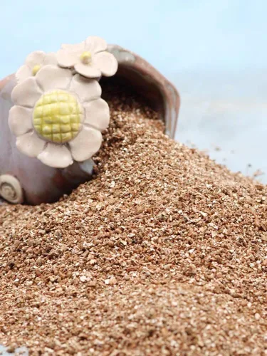 Vista 5 de Vermiculita orgánica de 2 cuartos de galón, vermiculita hortícola para plantas, aditivo de suelo para plantas en maceta, vermiculita gruesa
