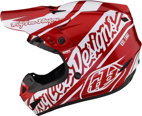 Vista 11 de Troy Lee Designs Casco GP para Motocross MX Todo Terreno Rebanada azul/blanco