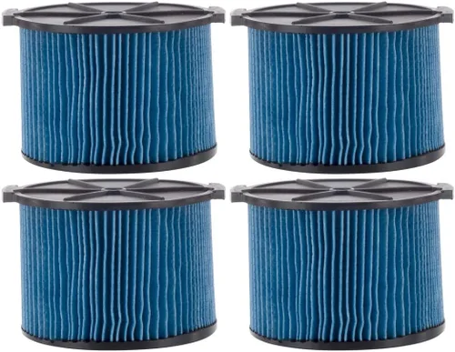 Vista 9 de VF3500 - Filtro de cartucho de polvo fino de 3 capas, pieza de repuesto 26643 compatible con aspiradoras portátiles RIDGID de 3 a 4.5 galones, 1