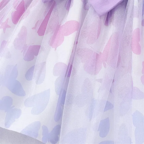 Vista 5 de PATPAT Baby Girl Dresses Strap Tutu Dress Butterfly Print Tulle Dress Flower Girl Party Birthday Princess Dresses