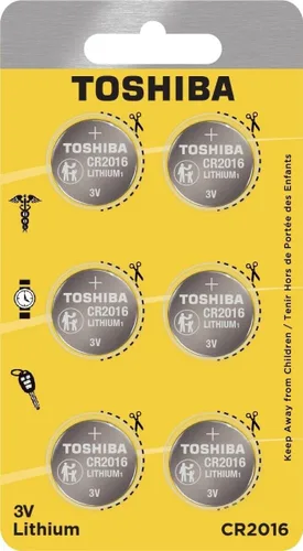 Vista 10 de Toshiba CR2016 - Paquete de ampolla resistente a los niños (2 baterías)