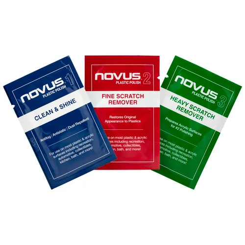 Vista 12 de Novus 7022 Plastic Clean & Shine #1 1 paquete de tamaño de muestra