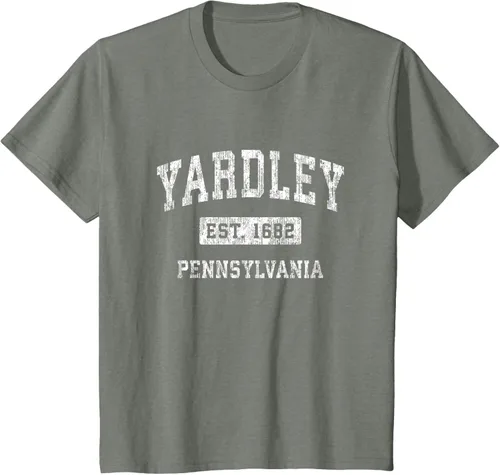 Vista 84 de Yardley Pennsylvania PA - Camiseta de manga corta, diseño deportivo