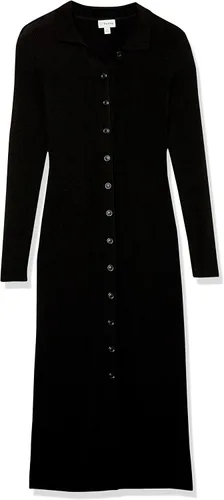 Vista 6 de The Drop Jaxon Rib - Vestido suéter con botones para mujer
