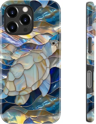 Vista 87 de LUHOURI Funda para iPhone 12 Mini, compatible con carga inalámbrica, doble capa, interior de silicona suave + carcasa exterior dura, bonito diseño