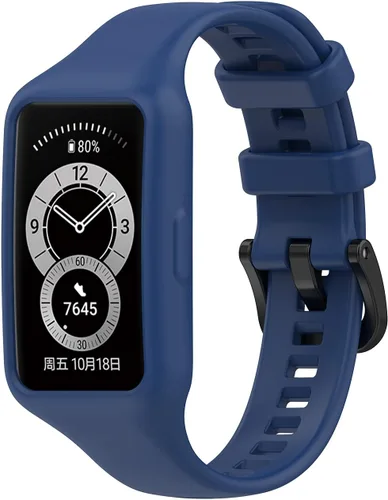 Vista 7 de Senter Correa de repuesto de goma suave de liberación rápida para Huawei Band 7 Smart Watch 10 pzas