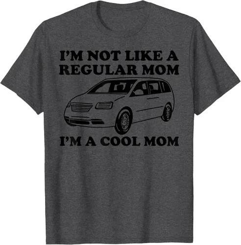 Vista 36 de Camiseta divertida de mamá con texto en inglés "I'm Not Like A Regular Mom I'm A Cool Mom", Blanco, S