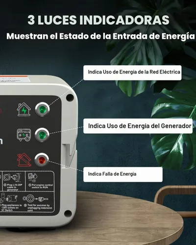 Vista 3 de Interruptor de transferencia inteligente de 120 V CA compatible con generador portátil Westinghouse, interruptor de transferencia para energía