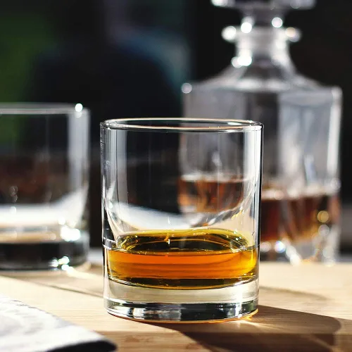Vista 4 de Vasos de whisky estilo rock de 11 onzas, vasos cortos para campamento/fiesta, juego de 6